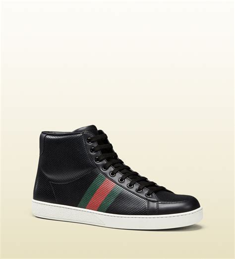 mens gucci high tops|black gucci high top men's.